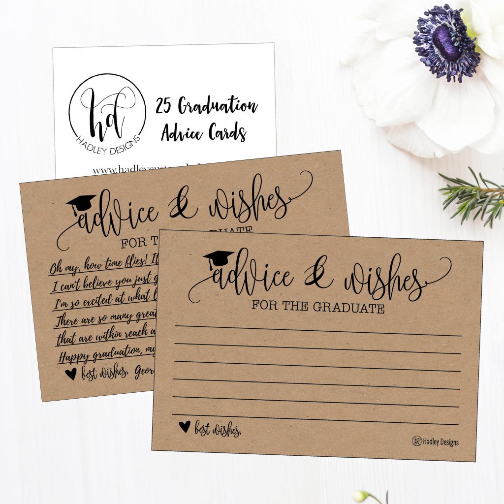 25 Rustic Graduation Advice Cards