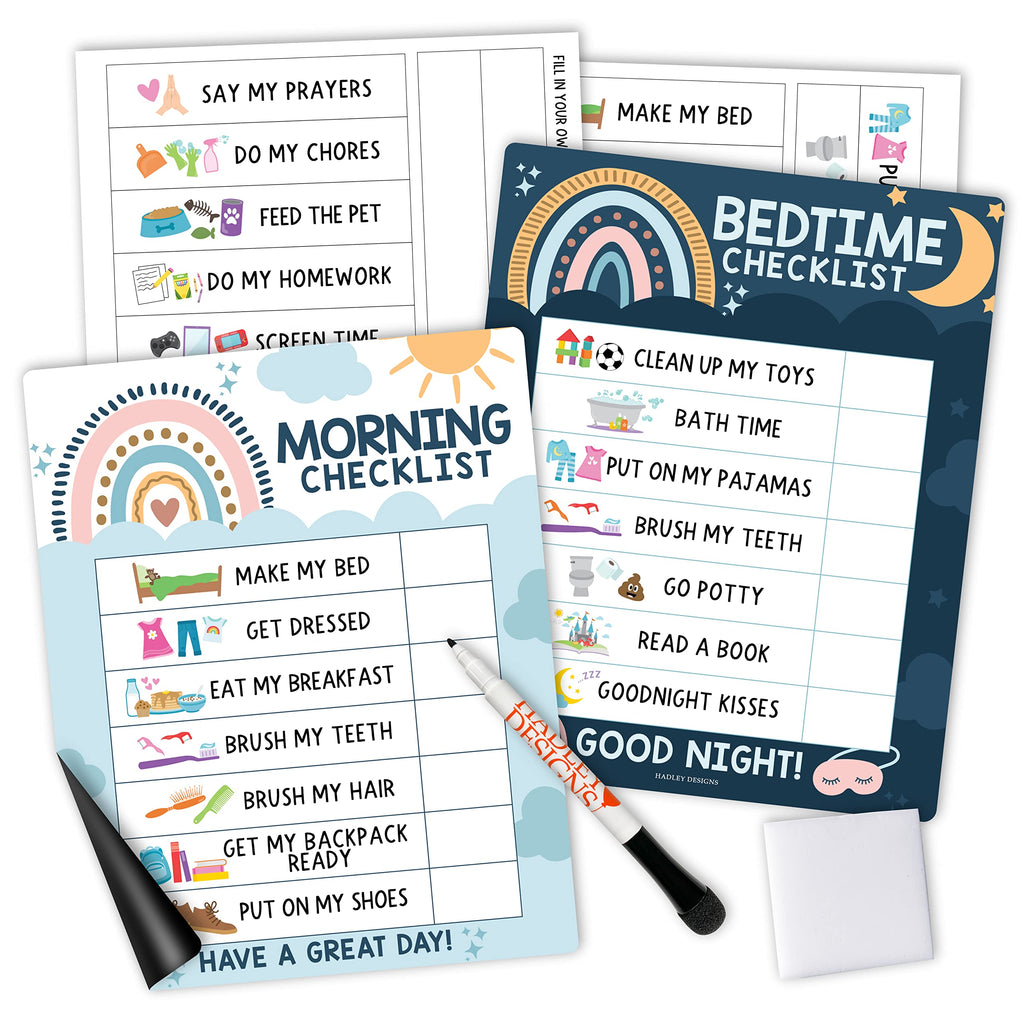 Day And Night Routine Chart For Kids