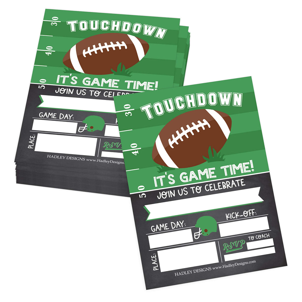 25 Colorful Football Party Invitations