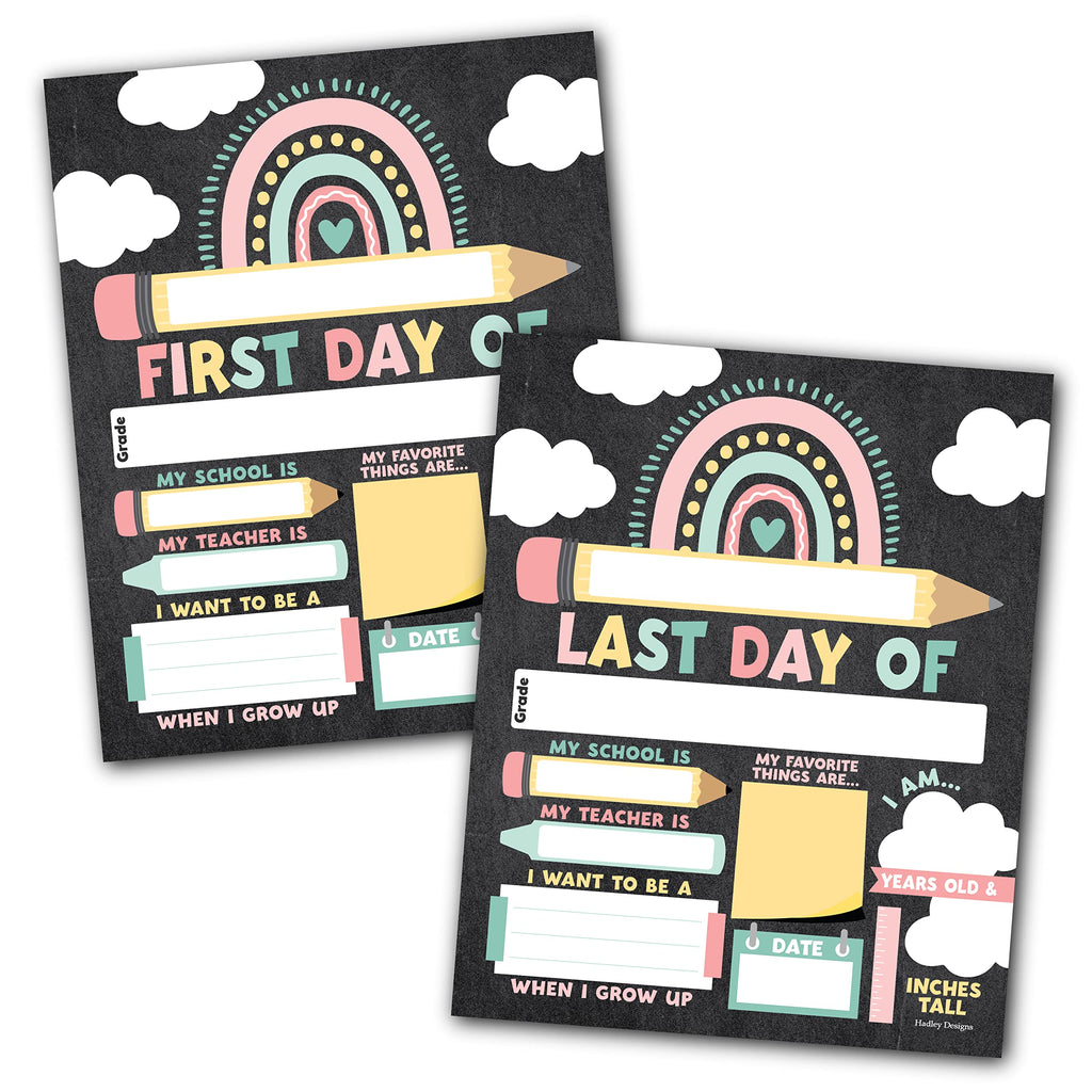 10 Boho Themed First & Last Day Of School Signs